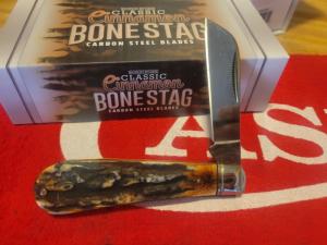 ROUGH RYDER CINNAMON BONE STAG HALF HAWK RR2427