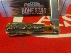 ROUGH RYDER CINNAMON BONE STAG HALF HAWK RR2427