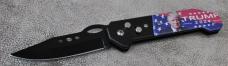 Switch Blade Trump 24 Logo Mint New 41/2" Closed Tight Fast No Wobble Button Safety Pocket Clip