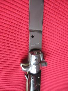 Vintage 13" Horn Rostfrei MOLLETTA Stiletto Switchblade Knife.