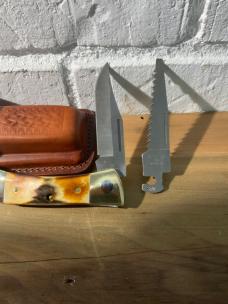 Case xx Stag Changer w/ all blades and leather sheath