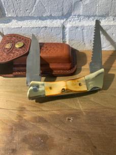 Case xx Stag Changer w/ all blades and leather sheath