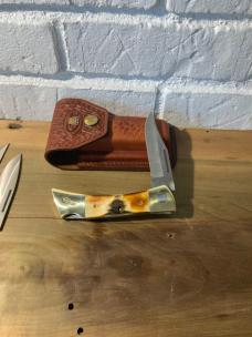 Case xx Stag Changer w/ all blades and leather sheath