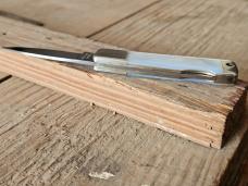 AG Russell - Single Blade Drop Point Lockback - Stunning Mother of Pearl - Vintage Japanese