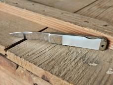 AG Russell - Single Blade Drop Point Lockback - Stunning Mother of Pearl - Vintage Japanese