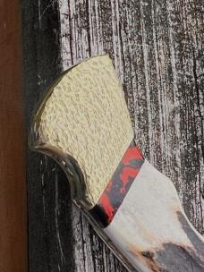 BUCK 110 FINGER GROOVE LEROY REMER CUSTOM SAMBAR STAG KNIFE