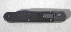 BARON ELITE L/E TITANIUM AUTO ( CARBON FIBER SCALES ) SATIN DROP POINT LIMITED EDITION OF 100 PIECES
