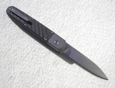 BARON ELITE L/E TITANIUM AUTO ( CARBON FIBER SCALES ) SATIN DROP POINT LIMITED EDITION OF 100 PIECES