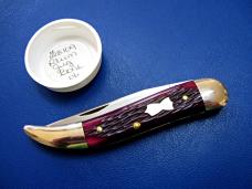 Great Eastern 128109 Tidioute Toothpick Plum Bone #6 of 50 Mint and Unused in Tube