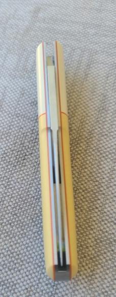 Birdvis Harper...#483...Dob 3/2024...Cpm154....Paper micarta bolsters and scales..red G10..coa/box