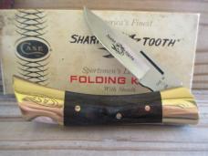 Case Shark Tooth Lockback  Like New In Box  1982