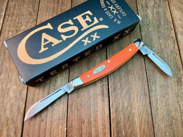 Case Small Congress 2 Blade Recent Vault Release Orange Smooth Synthetic 2023 Case Small Congress 2 Blade Recent Vault Release Orange Smooth Synthetic 2023