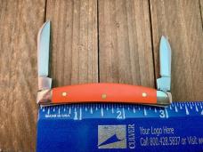 Case Small Congress 2 Blade Recent Vault Release Orange Smooth Synthetic 2023