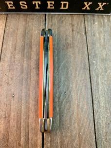 Case Small Congress 2 Blade Recent Vault Release Orange Smooth Synthetic 2023