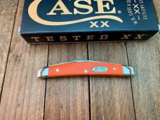 Case Small Congress 2 Blade Recent Vault Release Orange Smooth Synthetic 2023