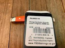 Case Small Congress 2 Blade Recent Vault Release Orange Smooth Synthetic 2023