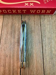 Case Small Congress 2 Blade Recent Vault Release Pocket Worn Gray Bone Crandall Jigged 2023