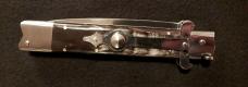 12" Picklock Switchblade with Buffalo horn handles.