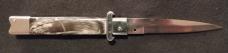 12" Picklock Switchblade with Buffalo horn handles.