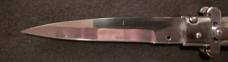 12" Picklock Switchblade with Buffalo horn handles.