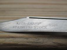 Sta-Sharp Stainless Stock Knife 9508     Made In USA 