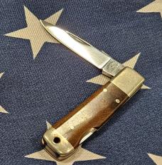 AG Russell - Single Blade Drop Point Lockback - Nice Cocobolo - Vintage Japanese