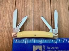 Case Small Congress Recent Vault Release Yellow Smooth Synthetic 4 Blade 2023