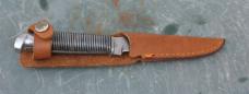 Western Model F39 Black Beauty 8 3/4" Used Thumb Grooves Western Boulder Colo. USA Tang  Stamp 