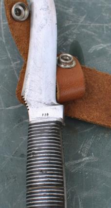 Western Model F39 Black Beauty 8 3/4" Used Thumb Grooves Western Boulder Colo. USA Tang  Stamp 