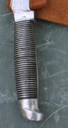 Western Model F39 Black Beauty 8 3/4" Used Thumb Grooves Western Boulder Colo. USA Tang  Stamp 