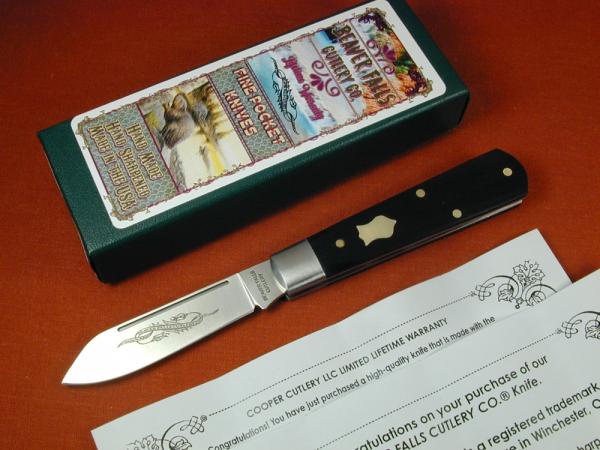 Beaver Falls Cutlery 2023 Ebony Wood Mammoth Shield Jack Knife from Cooper Cutlery USA EBJ-MS Beaver Falls Cutlery 2023 Ebony Wood Mammoth Shield Jack Knife from Cooper Cutlery USA EBJ-MS