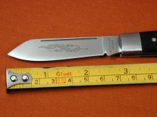 Beaver Falls Cutlery 2023 Ebony Wood Mammoth Shield Jack Knife from Cooper Cutlery USA EBJ-MS