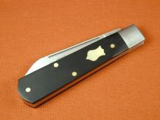 Beaver Falls Cutlery 2023 Ebony Wood Mammoth Shield Jack Knife from Cooper Cutlery USA EBJ-MS
