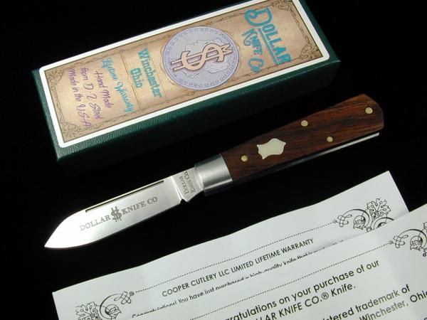Dollar Knife Co. Franciscan Walnut with Mammoth Shield Jack Knife from Cooper Cutlery USA FW-MS Dollar Knife Co. Franciscan Walnut with Mammoth Shield Jack Knife from Cooper Cutlery USA FW-MS