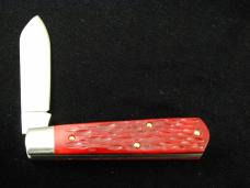 Dollar Knife Co. Red Jigged Bone with Mammoth Shield Jack Knife from Cooper Cutlery USA RJB-MS