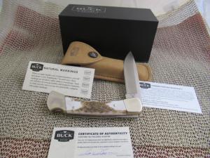 Buck Custom Finger Grove Elk Handle Model 110-FG ELK