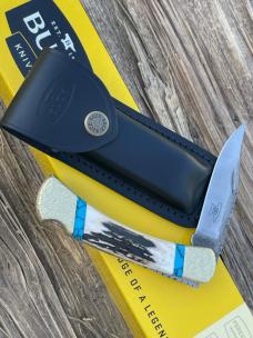 BUCK 110 LEROY REMER CUSTOM SAMBAR STAG KNIFE