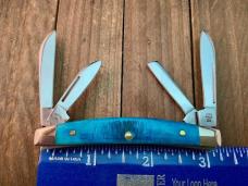 Case Small Congress Recent Vault Release Caribbean Blue Sawcut Bone 2023