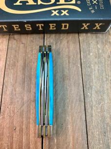 Case Small Congress Recent Vault Release Caribbean Blue Sawcut Bone 2023