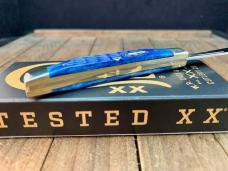 Case Small Congress Recent Vault Release Blue Rogers Corn Cob Jigged Bone Bow Tie Shield 2023
