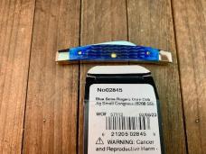 Case Small Congress Recent Vault Release Blue Rogers Corn Cob Jigged Bone Bow Tie Shield 2023