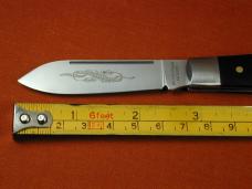 Beaver Falls Cutlery Ebony Wood with Mammoth Shield Jack Knife from Cooper Cutlery USA EBJ-MS