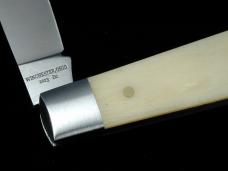 Dollar Knife Co. Natural White Bone with Blue Shield Jack Knife from Cooper Cutlery USA NWB-BS