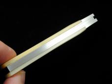 Dollar Knife Co. Natural White Bone with Blue Shield Jack Knife from Cooper Cutlery USA NWB-BS