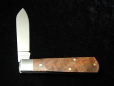 Dollar Knife Co. Franciscan Walnut with Blue Shield Jack Knife from Cooper Cutlery USA FW-BS