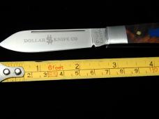 Dollar Knife Co. Franciscan Walnut with Blue Shield Jack Knife from Cooper Cutlery USA FW-BS