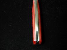 Dollar Knife Co. Red Jigged Bone with Blue Shield Jack Knife from Cooper Cutlery USA RJB-BS