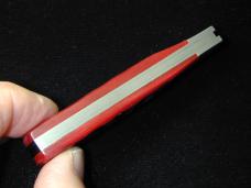 Dollar Knife Co. Red Jigged Bone with Blue Shield Jack Knife from Cooper Cutlery USA RJB-BS
