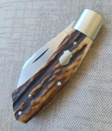 Burt Flanagan Stag Dino...4" closed...Cpm154...all integral...Texas Cartel.....maker's branded pouch