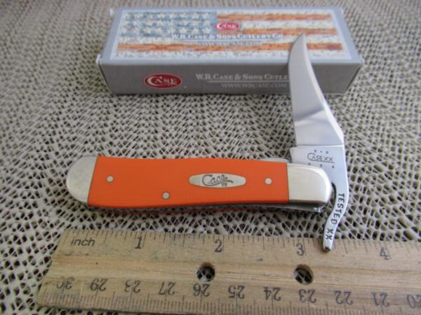 Case XX 2004 Orange Micarta RussLock Pattern # 101953 L SS Case XX 2004 Orange Micarta RussLock Pattern # 101953 L SS